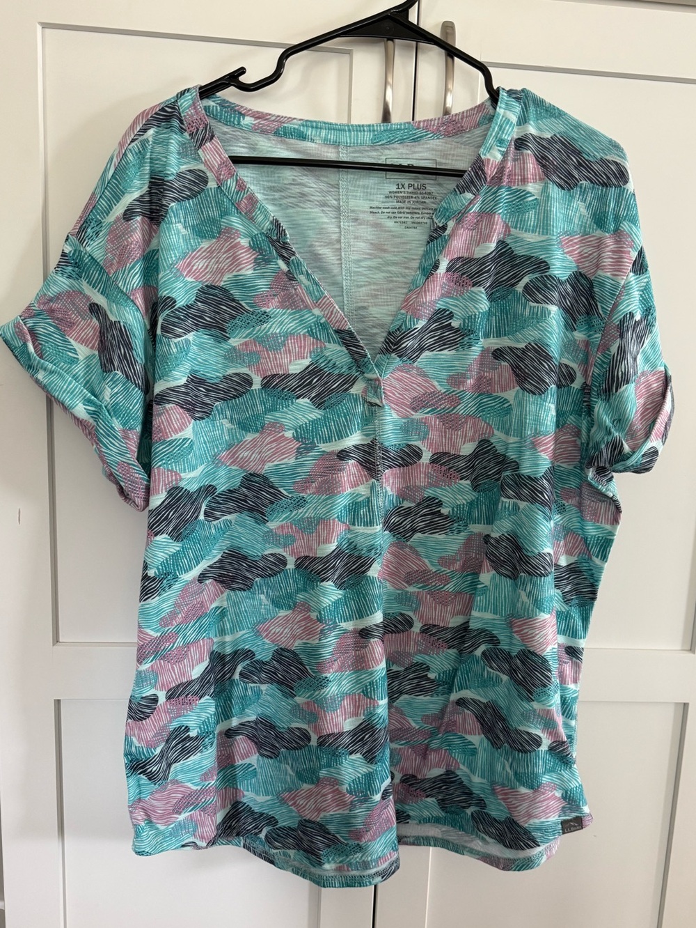 L.L. Bean Streamside Tee, Short-Sleeve Splitneck